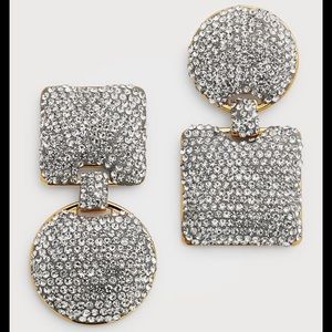 Lele Sadoughi Pave Mixed Shape Earrings